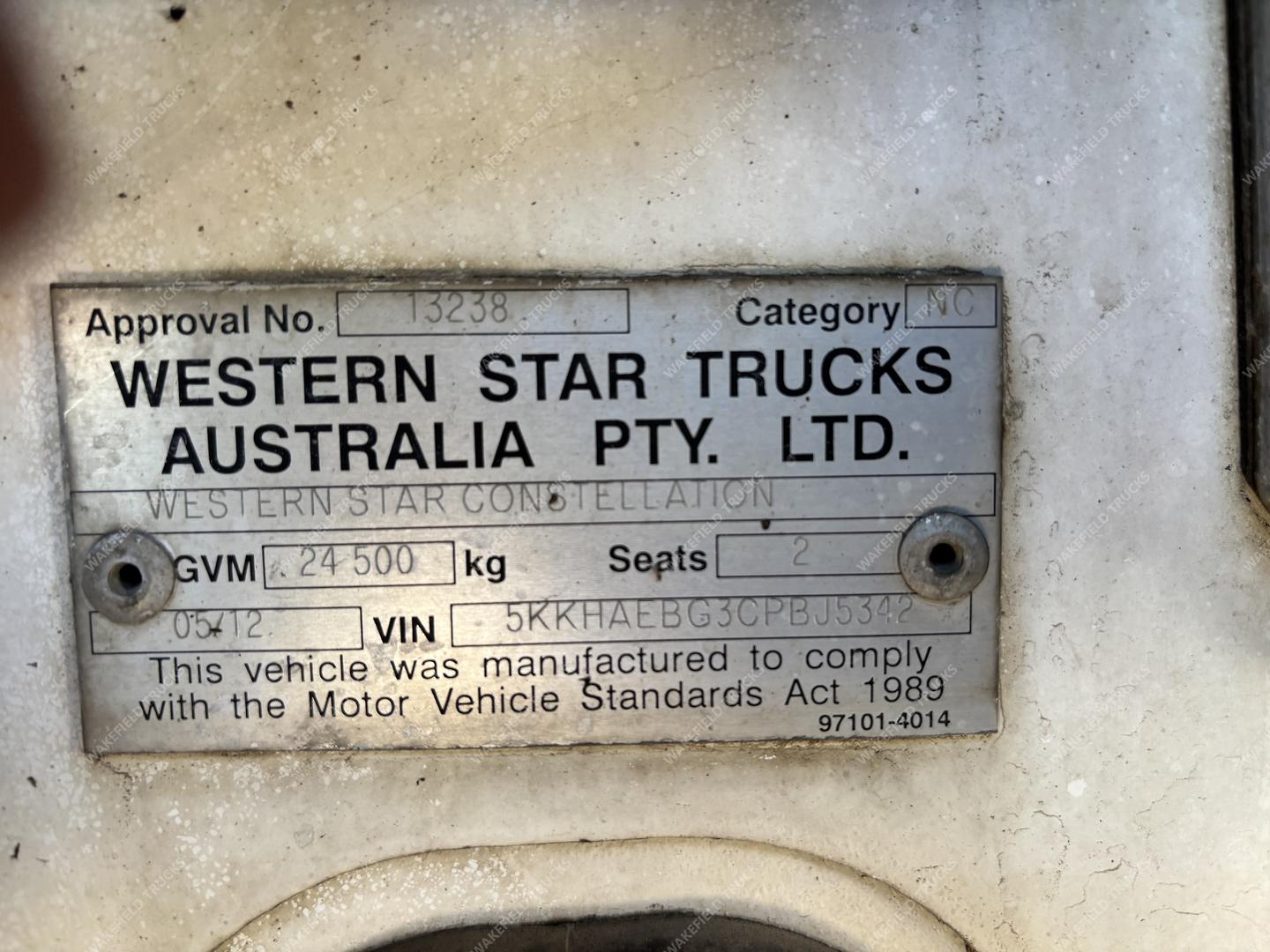 2012 Western Star 4800 Series Hiab Crane image 24